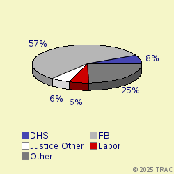 Pie chart of agenrevgrp