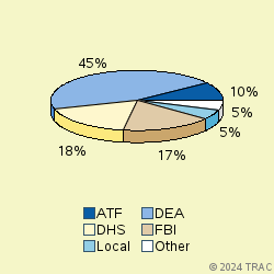 Pie chart of agenrevgrp