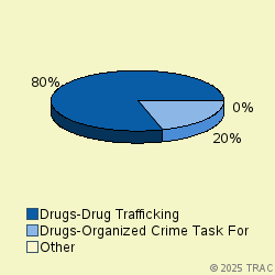 Pie chart of progcatlabel