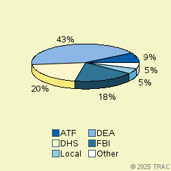 Pie chart of agenrevgrp