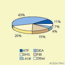 Pie chart of agenrevgrp