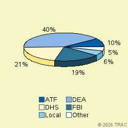 Pie chart of agenrevgrp