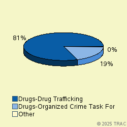 Pie chart of progcatlabel