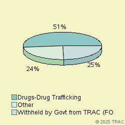 Pie chart of progcatlabel
