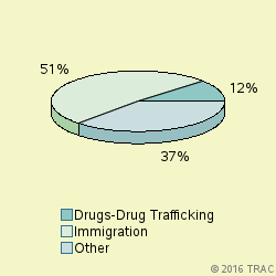 Pie chart of progcatlabel