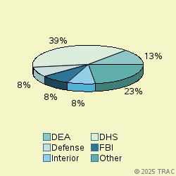 Pie chart of agenrevgrp