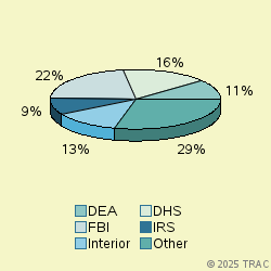 Pie chart of agenrevgrp