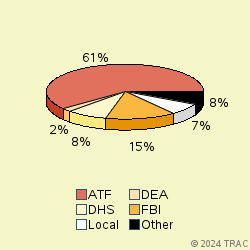 Pie chart of agenrevgrp