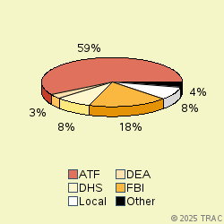 Pie chart of agenrevgrp