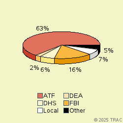 Pie chart of agenrevgrp