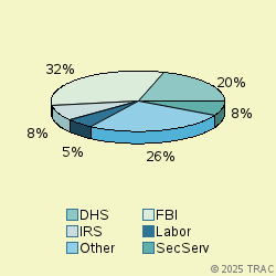 Pie chart of agenrevgrp
