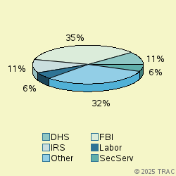Pie chart of agenrevgrp